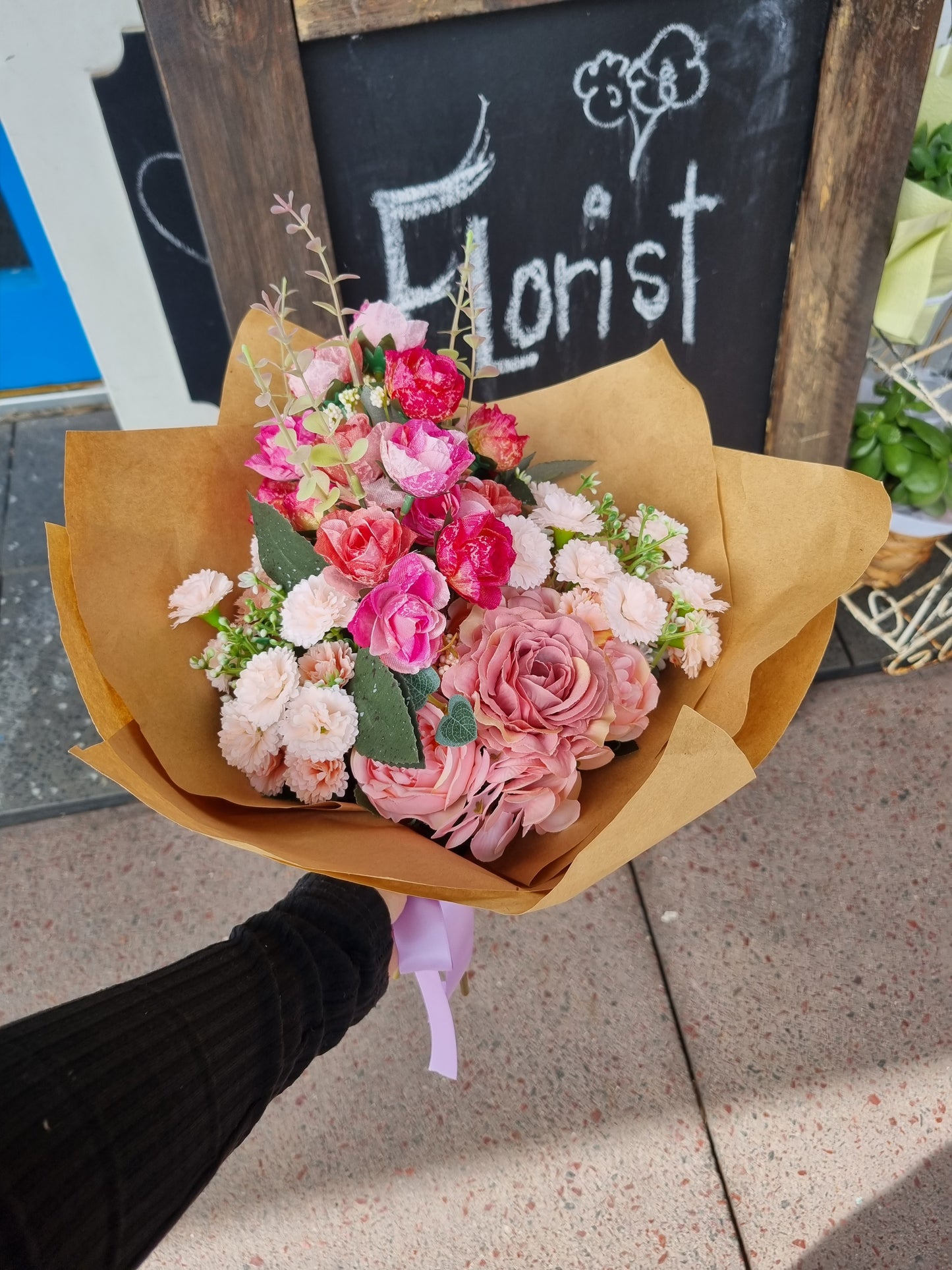 Artificial Pink Posy