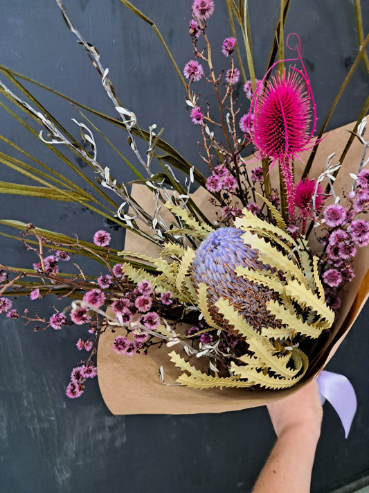 Purple & Pink Dried Bouquet