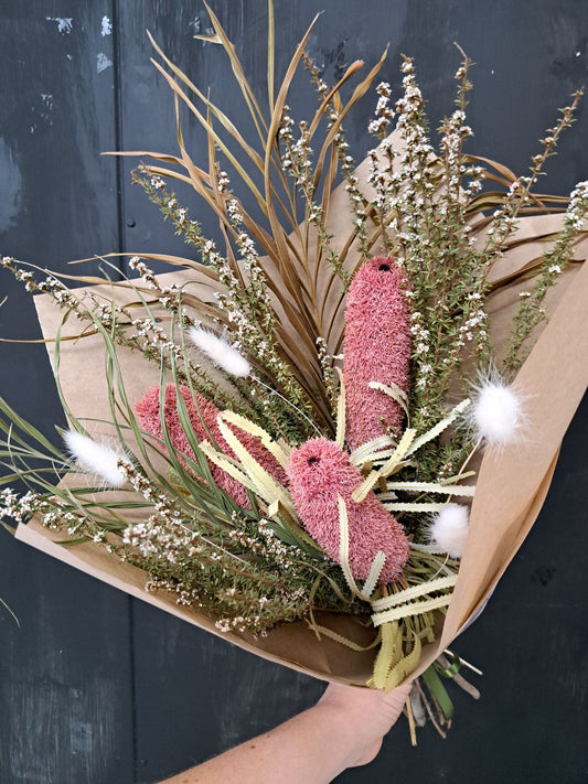 Pink Dried Bouquet