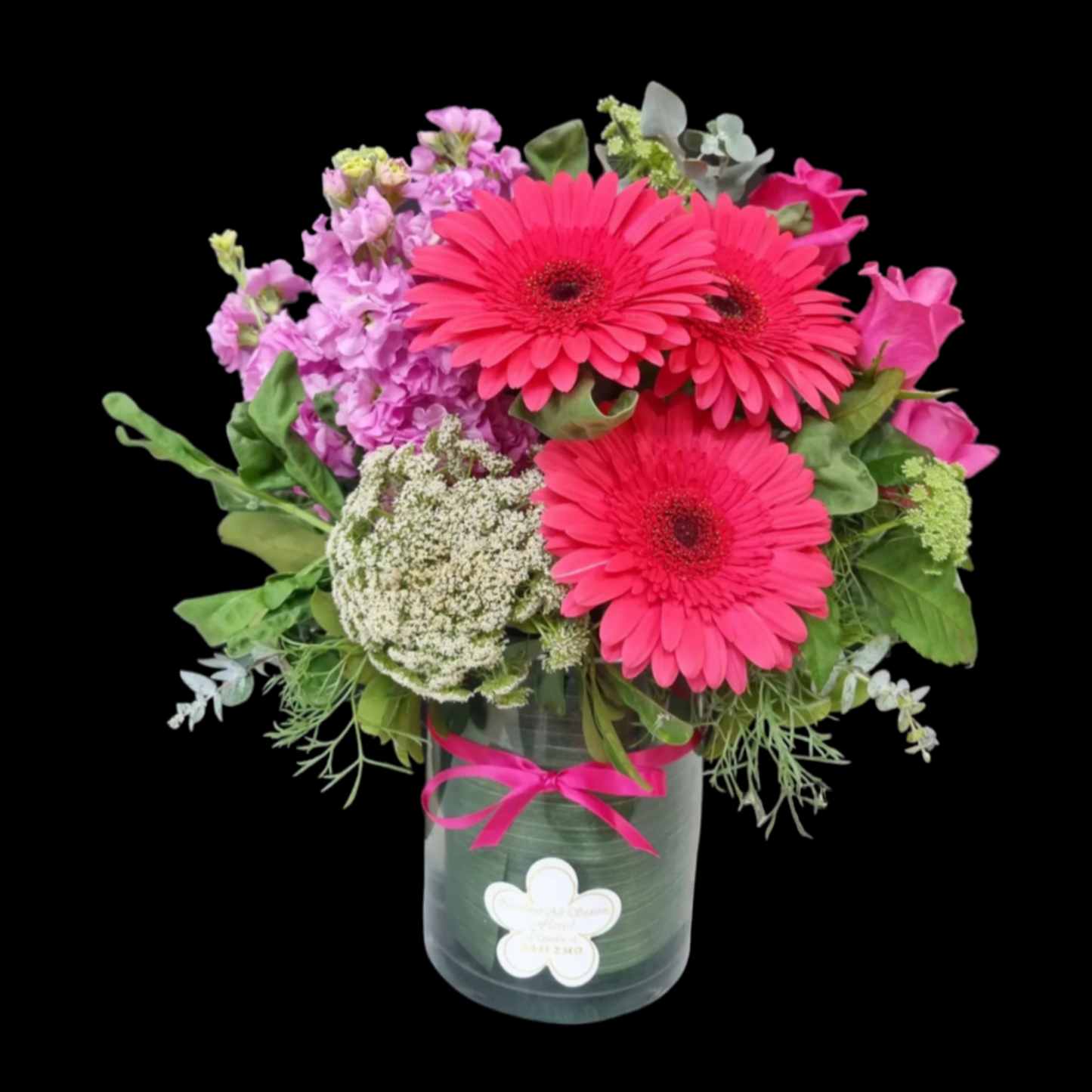 Designer Choice Pink Vase Arrangement