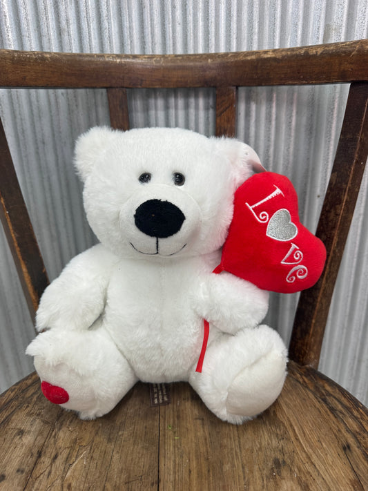 medium "I love you" heart bear