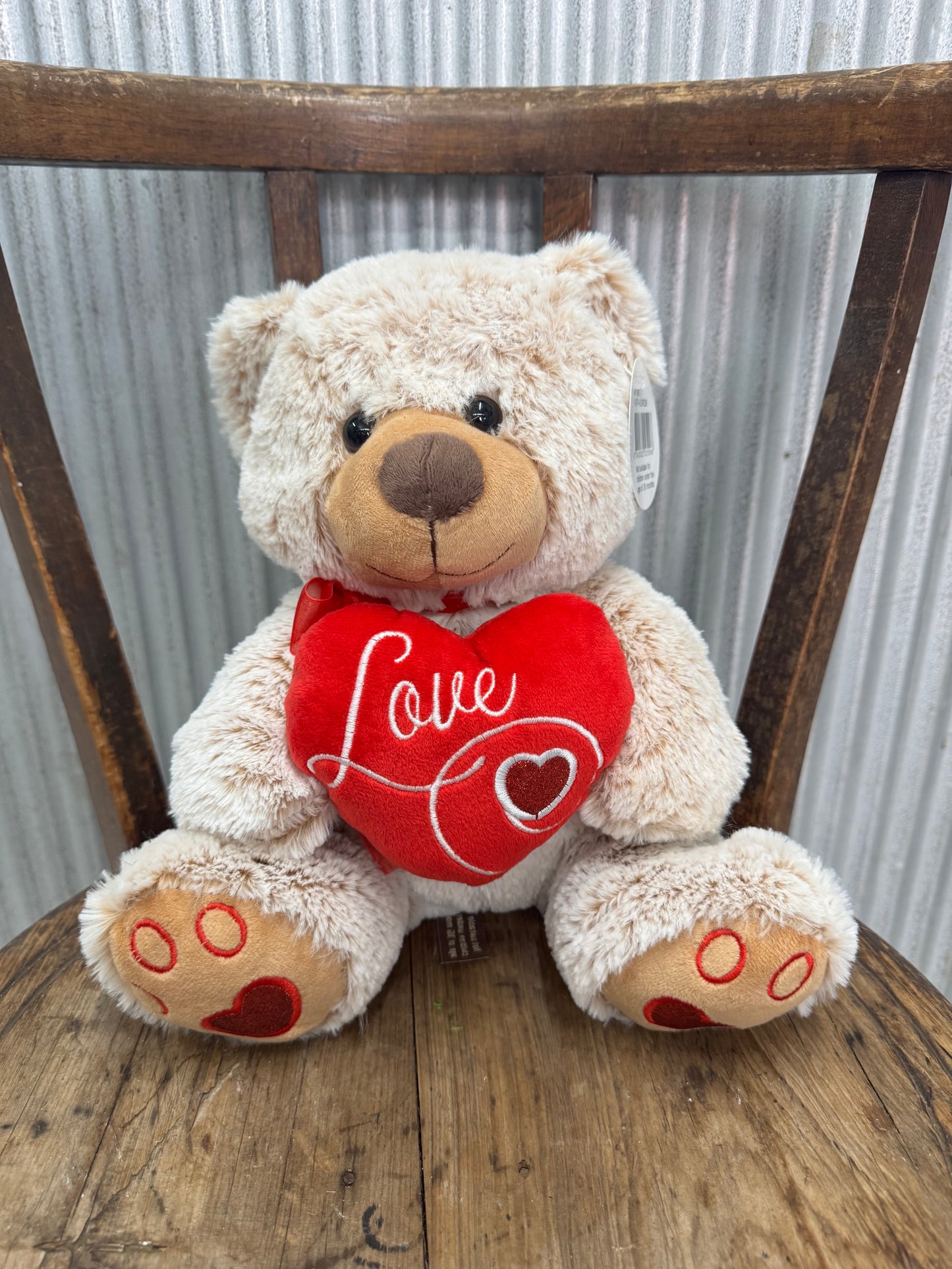 medium "I love you" heart bear