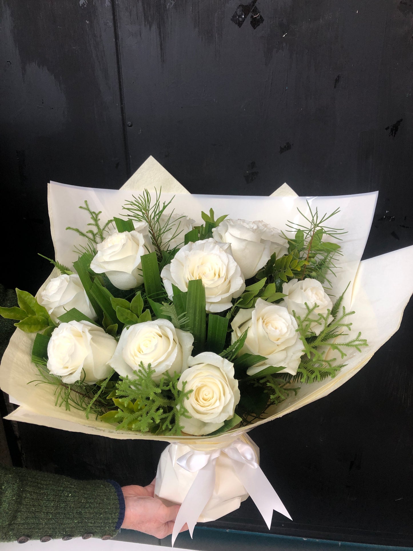 Large White Roses