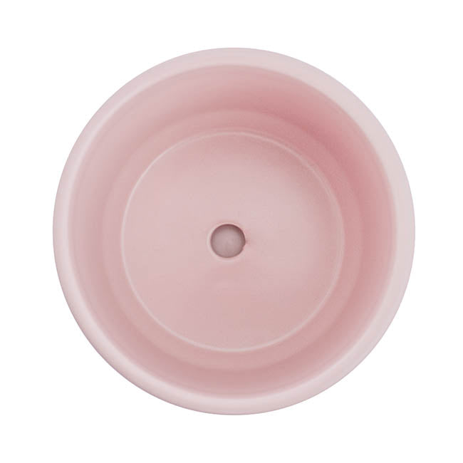 Matte Pink Sand Plant Pot & Plate